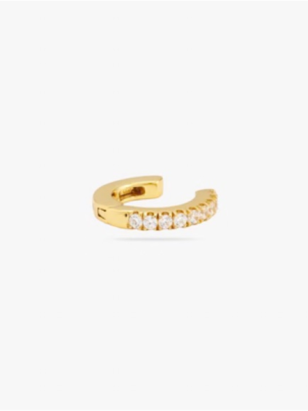 Studs / Hinged PavΓ© Ear Cuff / Gold Clear